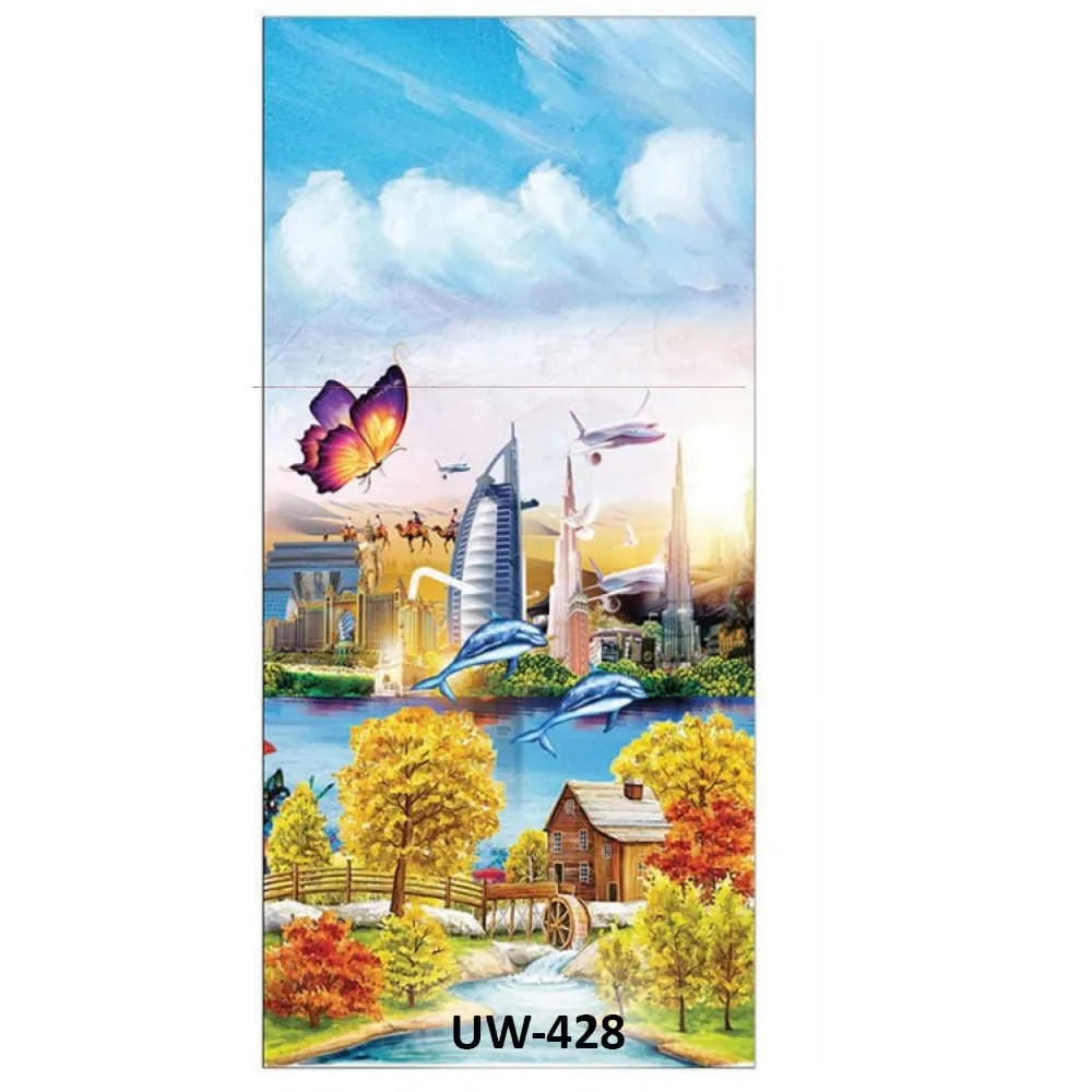 Digital Printed WPC Door 30mm- UW428