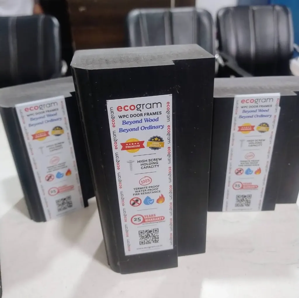 Ecogram WPC Door Frames- 5x2.5 (950+ Density) Black Color